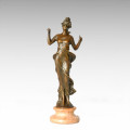 Statuette classique Statue Roman Lady Bronze Sculpture TPE-262